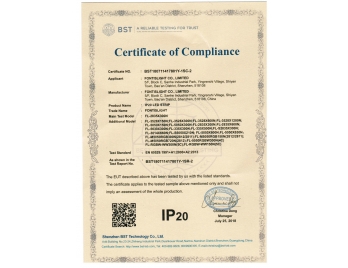 IP20 certificate of LED strips