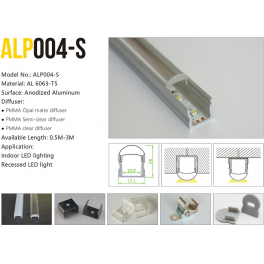 LED profile ALP004-S for Recessed light