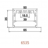 New Model high quality  Recessed LED Profile ALP6535